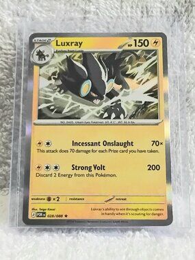Mint 2026 Pokemon Luxray Rare ☆ Holo Card 028/088!!